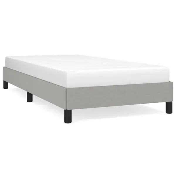 Reapris vidaXL Sängram utan madrass ljusgrå 90x190 cm tyg Single
