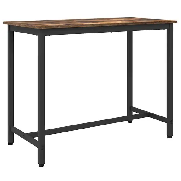 Begränsat antal vidaXL bord Rökt ek 100 x 50 x 76,5 cm Konstruerat trä och stål