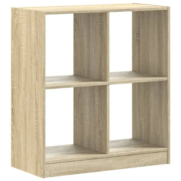 vidaXL Bokhylla sonoma-ek 68,5x32x75 cm konstruerat trä Bästa pris