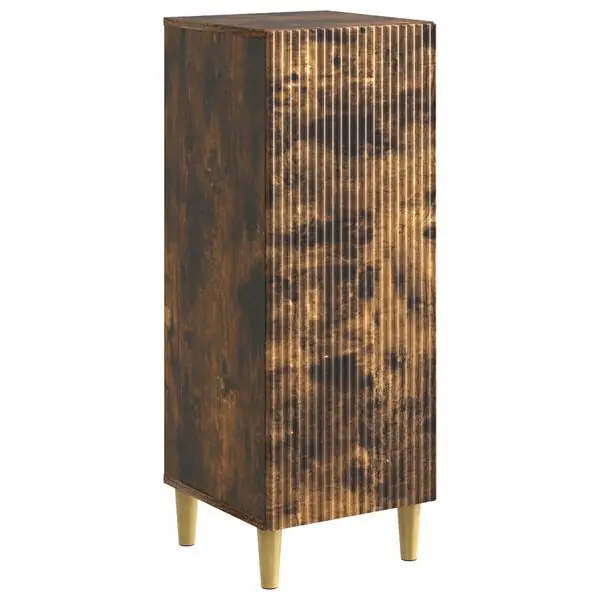 Endast idag vidaXL Sideboard Rökt ek 33 x 34,5 x 90 cm Konstruerat trä