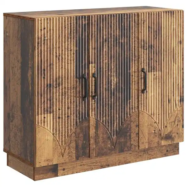 vidaXL Sideboard Gammalt trä 89 x 34,5 x 77 cm Konstruerat trä Rabatter